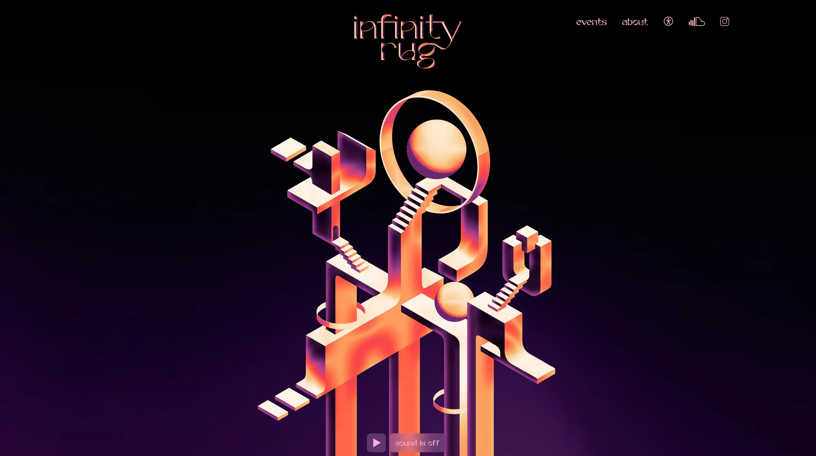 Infinity Rug landing page view